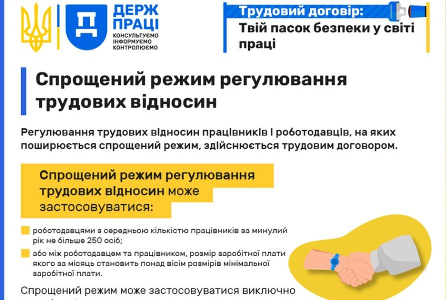 Спрощені трудові відносини: трудовий договір
