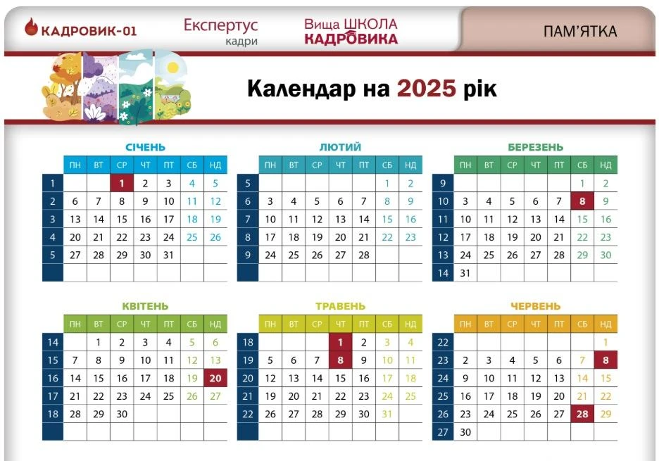 Календар 2025