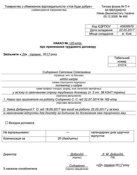 Звільнення з декретного місця працівника, який працює за строковим трудовим договором